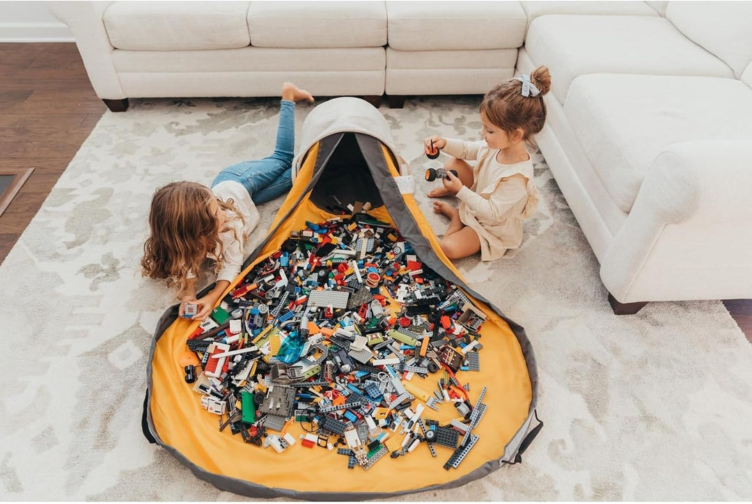 Creative Qt – Slideaway-Spielzeugaufbewahrungsorganisator und Spielmatte für Kinder – Aufbewahrungsb