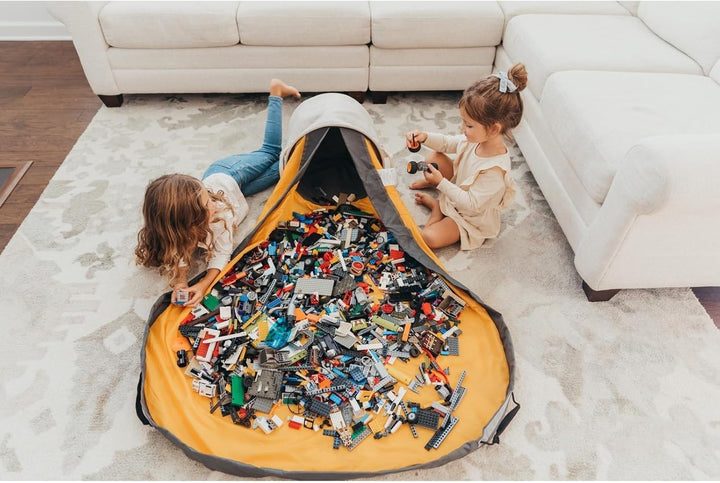 Creative Qt – Slideaway-Spielzeugaufbewahrungsorganisator und Spielmatte für Kinder – Aufbewahrungsb