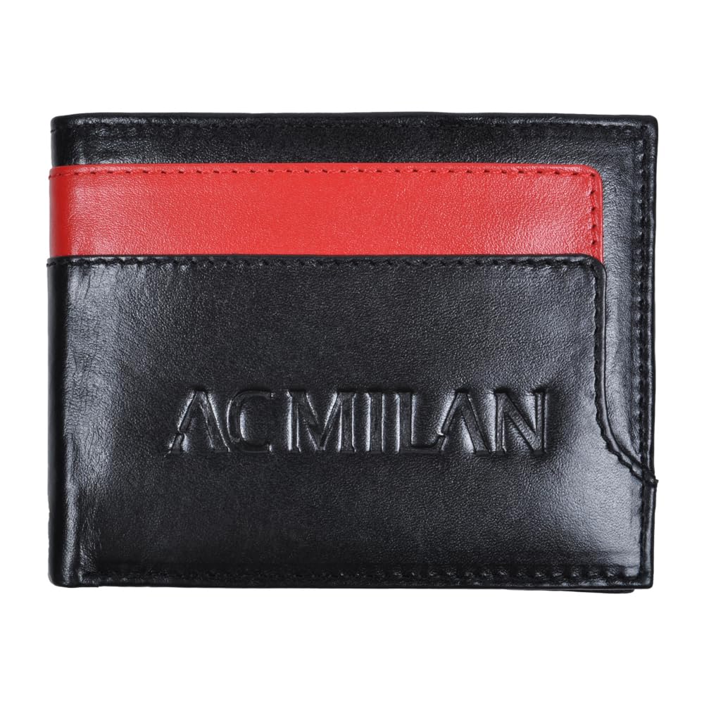 Ac Milan Unisex 143222 Reisezubehör-Brieftasche, Schwarz