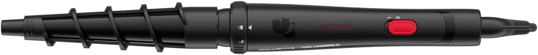 Rowenta x Karl Lagerfeld Looks Infinitos 9 in 1 CF422L- Haarglätter und Lockenstab, Lockenstab, heis
