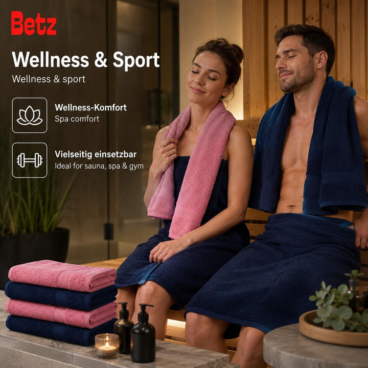 Betz 10-TLG. Handtuch-Set Premium 100% Baumwolle 2 Duschtücher 4 Handtücher 2 Gästetücher 2 Waschhan