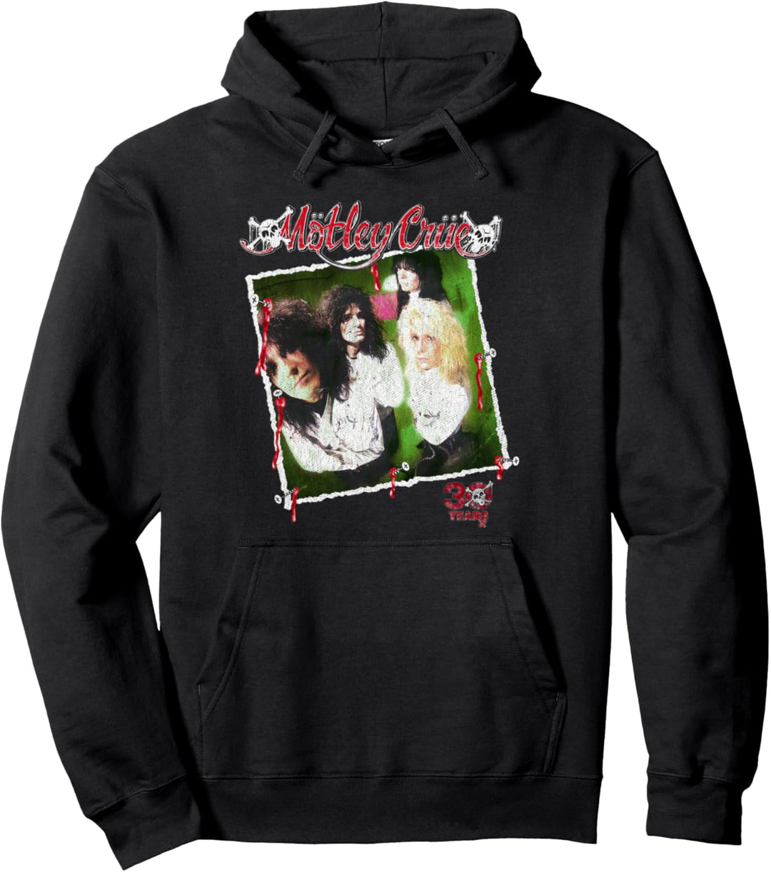 Mötley Crüe – Retro Vintage 30 Years Dr. Feelgood Photo Pullover Hoodie