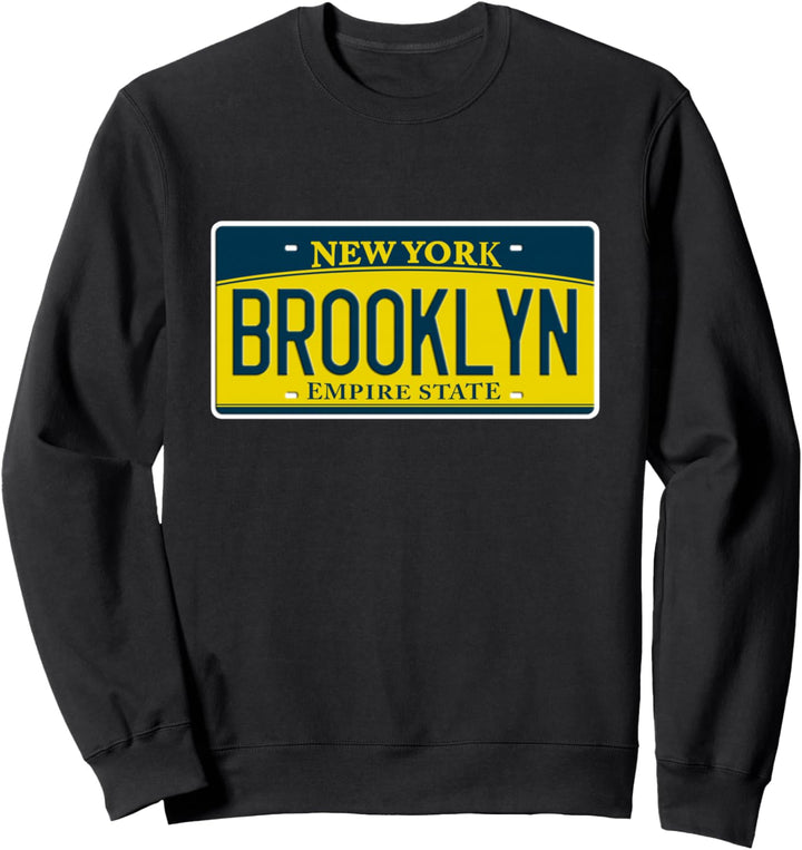Brooklyn New York NY USA Nachbarschaft Nummernschild Sweatshirt