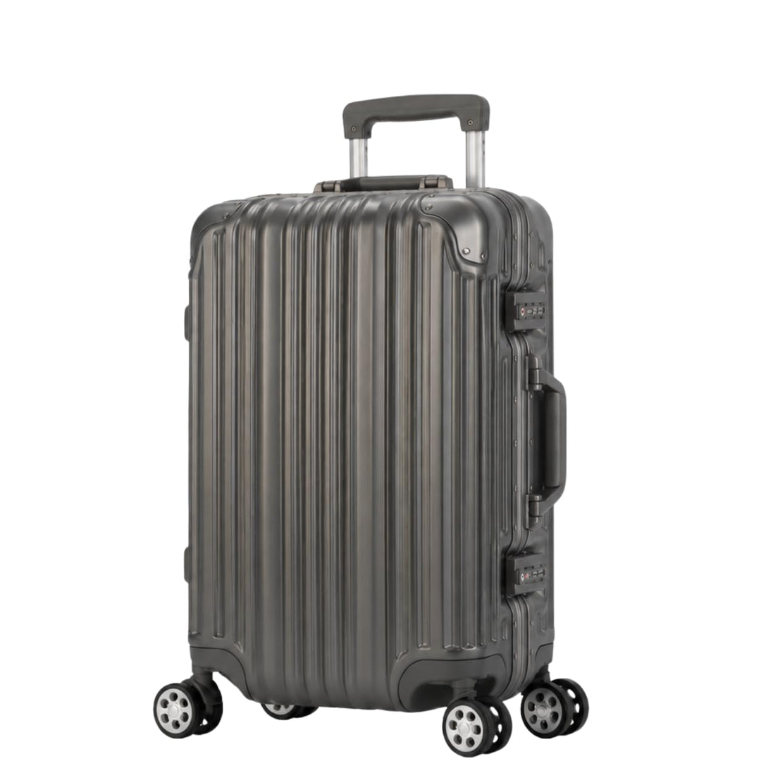 Travelhouse London Boardkoffer S-55cm · Aluminium Rahmen · Polykarbonat Hartschale · 2X TSA Zahlensc