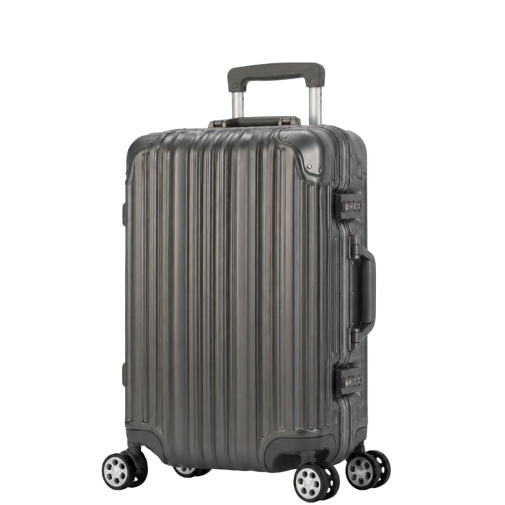 Travelhouse London Boardkoffer S-55cm · Aluminium Rahmen · Polykarbonat Hartschale · 2X TSA Zahlensc