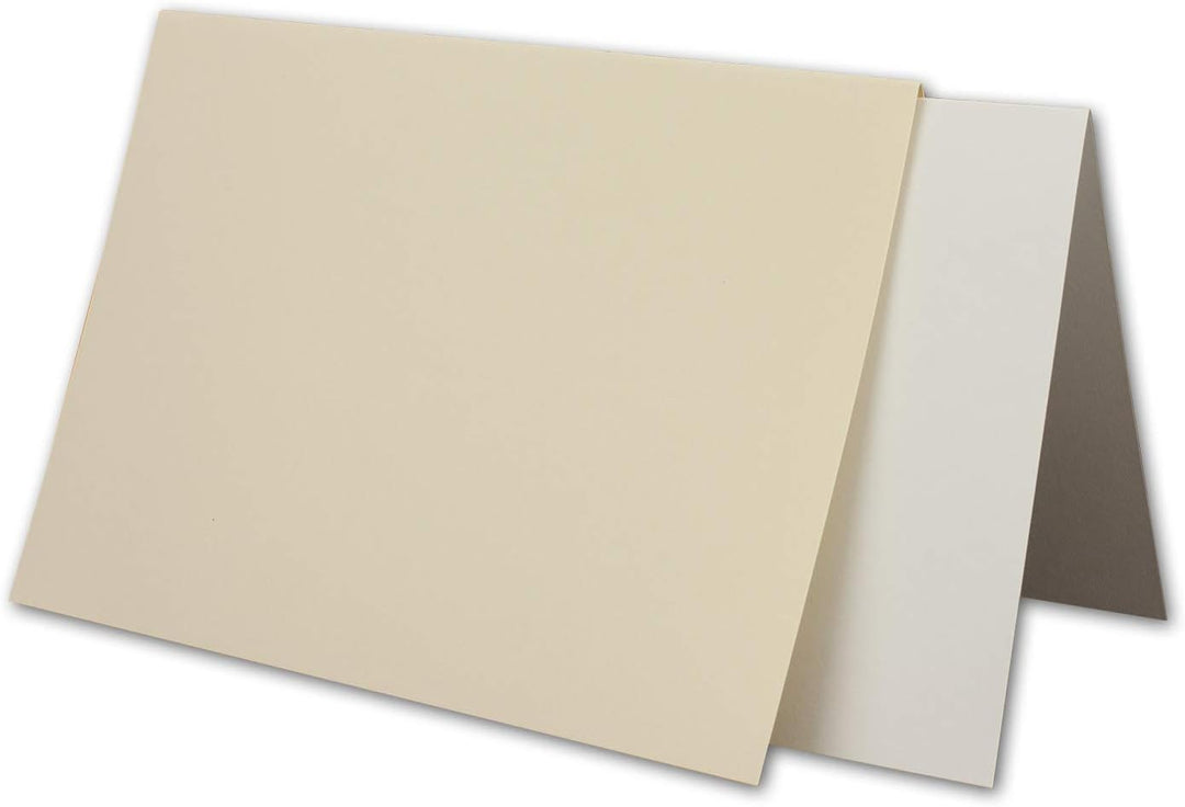 75x Karten-Set DIN B6-12 x 17 cm - 120 x 170 mm - Falt-Karten mit Brief-Umschlägen &amp; Einlege-Blätter
