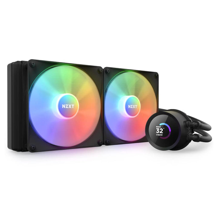 NZXT Kraken 280 RGB - RL-KR280-B1-280mm AIO CPU Wasserkühlung - 1,54" LCD Display 240x240-2x140mm RG