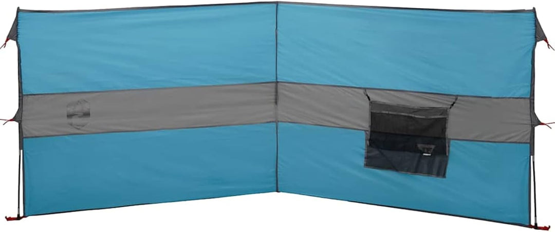 Gecheer Camping Windschutz Strand Windschutz Windschutz für Camping Blau 344x120 cm Wasserdicht 344