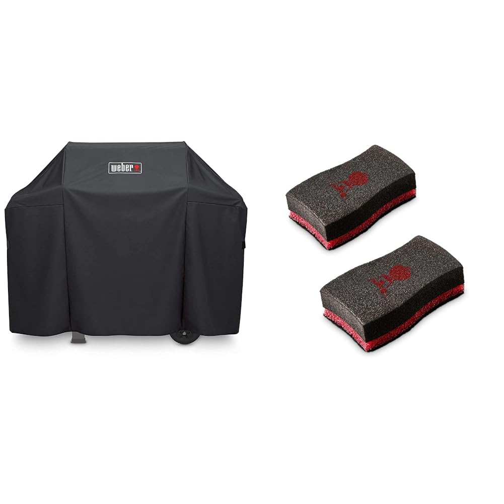 Weber 7183 Premium Abdeckhaube für Spirit/Spirit II 300-Serie und Spirit EO-210, schwarz &amp; 17688 Rei