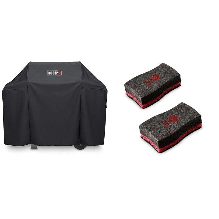 Weber 7183 Premium Abdeckhaube für Spirit/Spirit II 300-Serie und Spirit EO-210, schwarz &amp; 17688 Rei