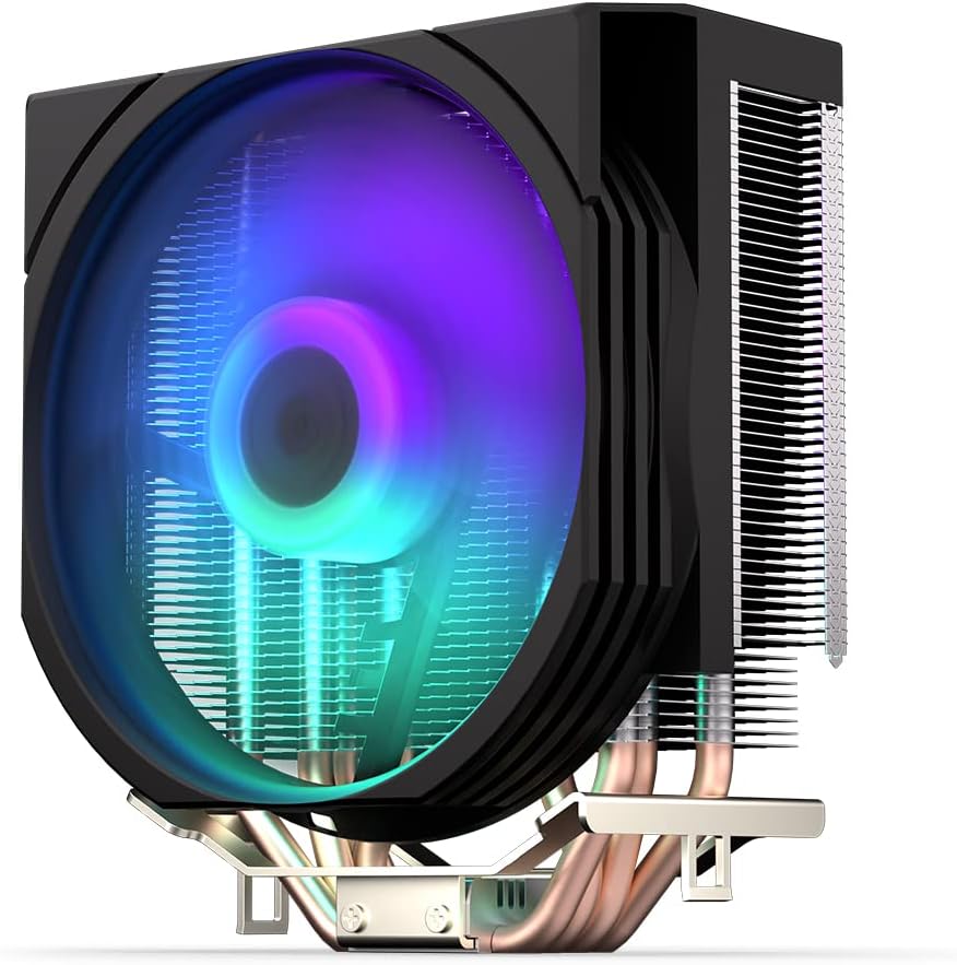 ENDORFY Spartan 5 MAX ARGB, Kostengünstige CPU-Kühlung, Kompakte Bauweise, Helle ARGB-LED-Beleuchtun