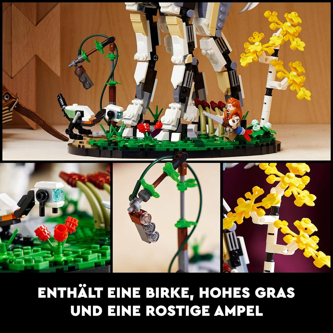 LEGO 76989 Horizon Forbidden West: Langhals Modellbausatz, Set für Erwachsene mit Aloy-Minifigur und