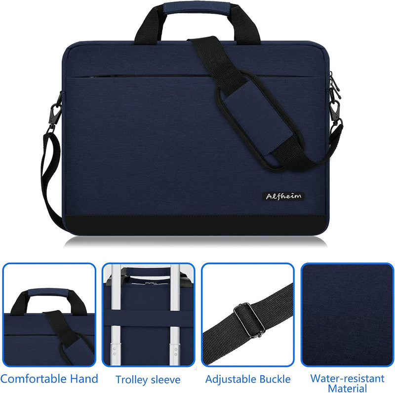 Alfheim Laptoptasche mit Schultergurt 15.6/16 Zoll Herren Damen Leichte Wasserdichte Weiche Computer