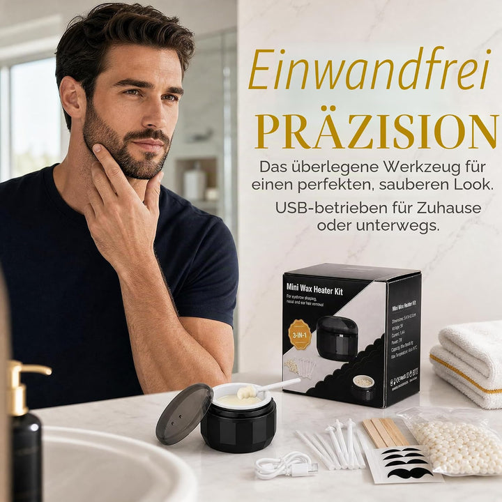 Nasenhaarentferner Wachs Set, Nasenhaar Wachs Waxing Set, Nasenwachs Haarentfernung Set für Männer u