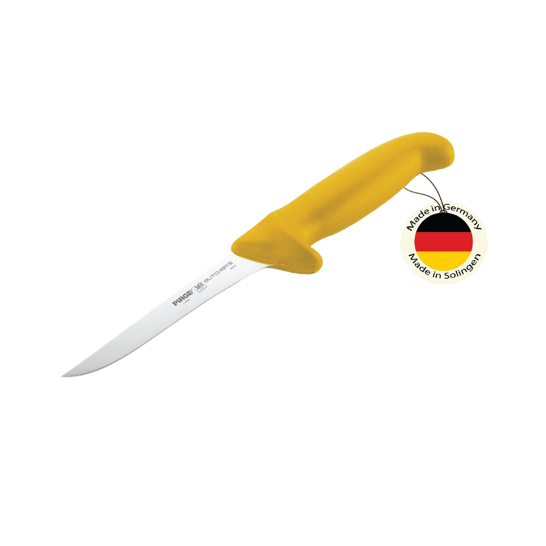 Pirge Butcher's Made in Germany Profi Ausbeinmesser Gelb 12 cm - Metzgermesser - Fleischermesser - S