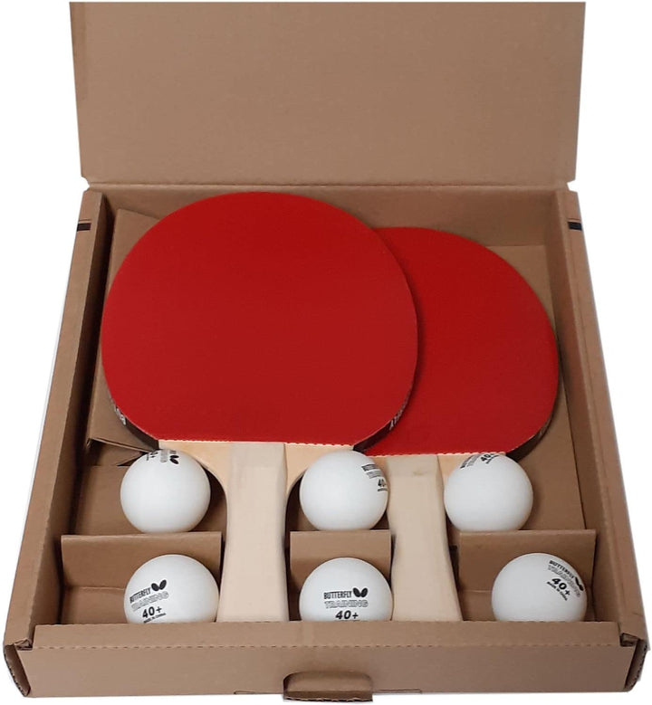 Butterfly Timo Boll Tischtennis Set | 2 Tischtennisschläger 6 Tischtennisbälle | ITTF Pan Asia Belag