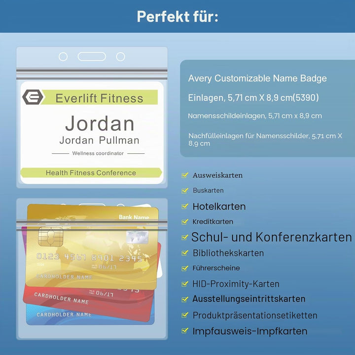 Ausweishülle Mit Band,Fushing 20 Stück Lanyards Schlüsselbänder Ausweishülle Namensschilder Mit Schl