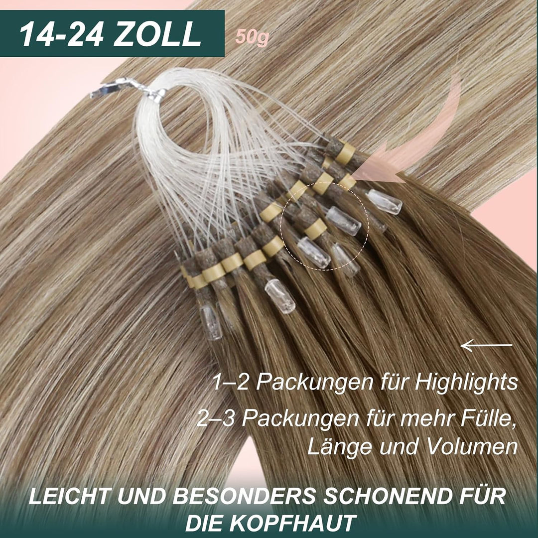 Easyouth Microring Extensions Ombre Echthaar Micro Bead Extensions Remy Echthaar Microring Haarverla