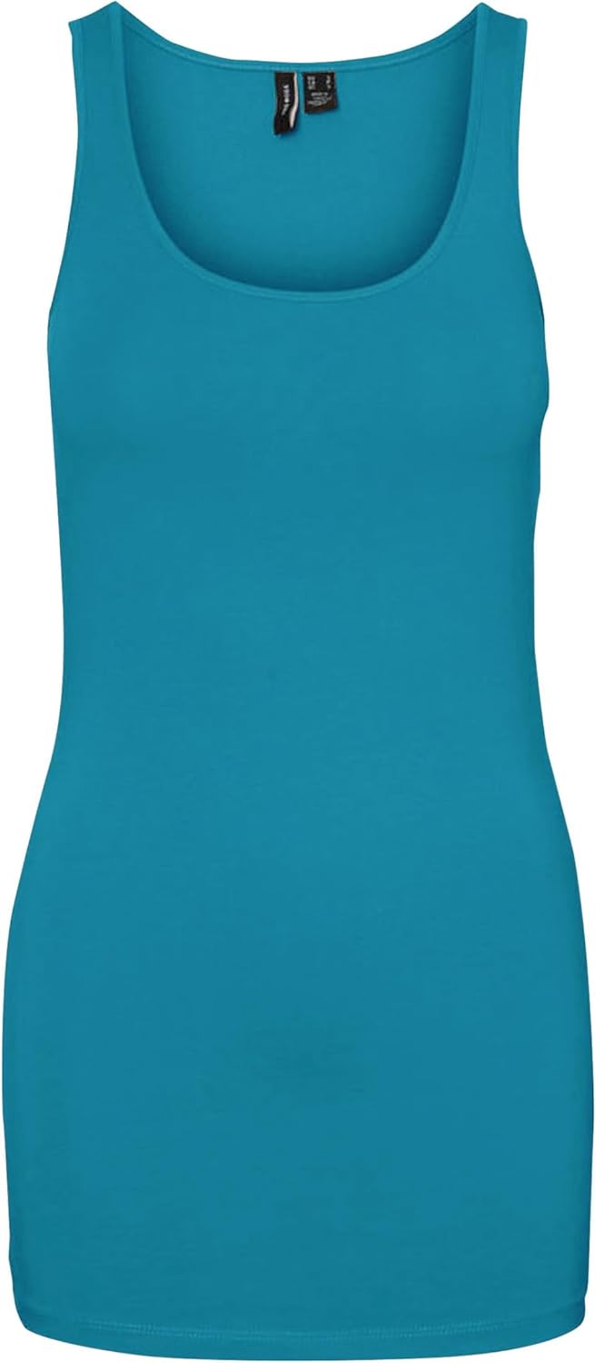 VERO MODA Damen VMMAXI My Soft Long Tank TOP GA S 3er Pack (Bumblebee, Cabaret, Caneel Bay), S 3er P