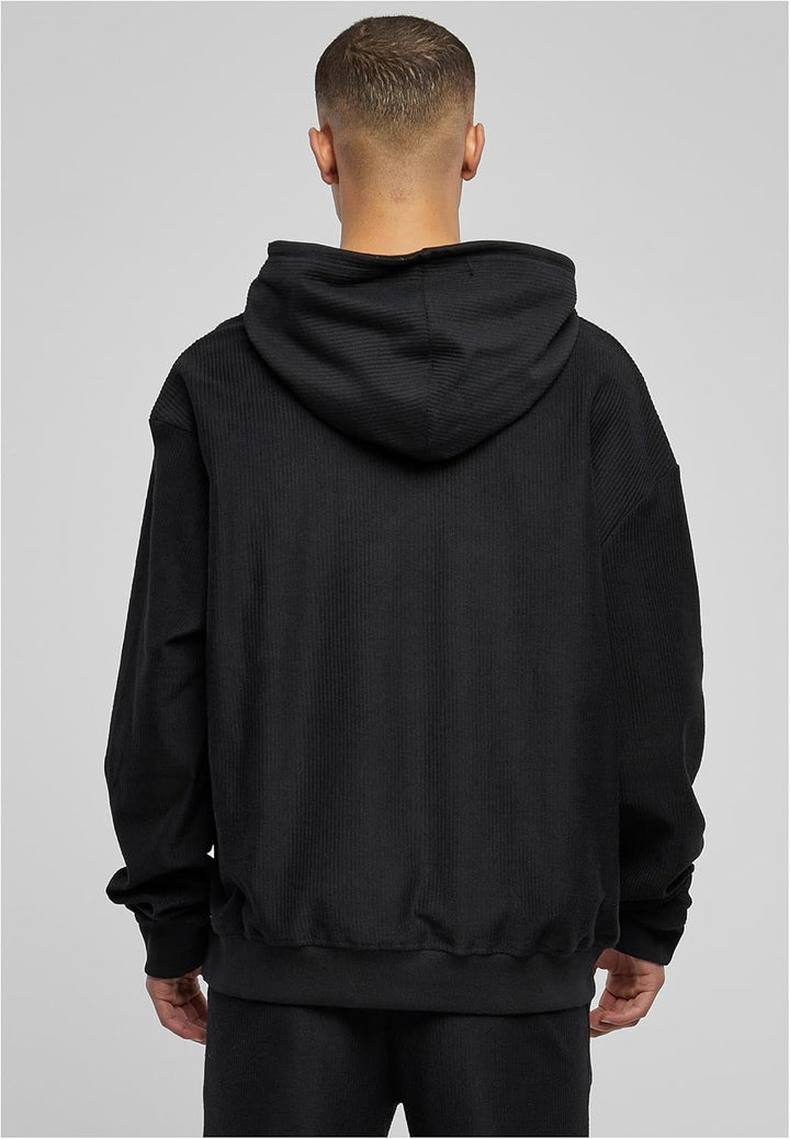 Urban Classics Rib Terry Boxy Hoody, Männer Kapuzenpullover in Boxy Fit Passform, erhältlich in mehr