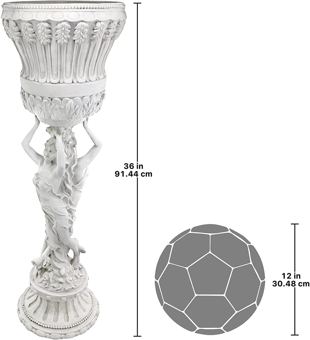 Design Toscano Les Filles Joyeuses, Neoklassizistisches Pflanzgefäss