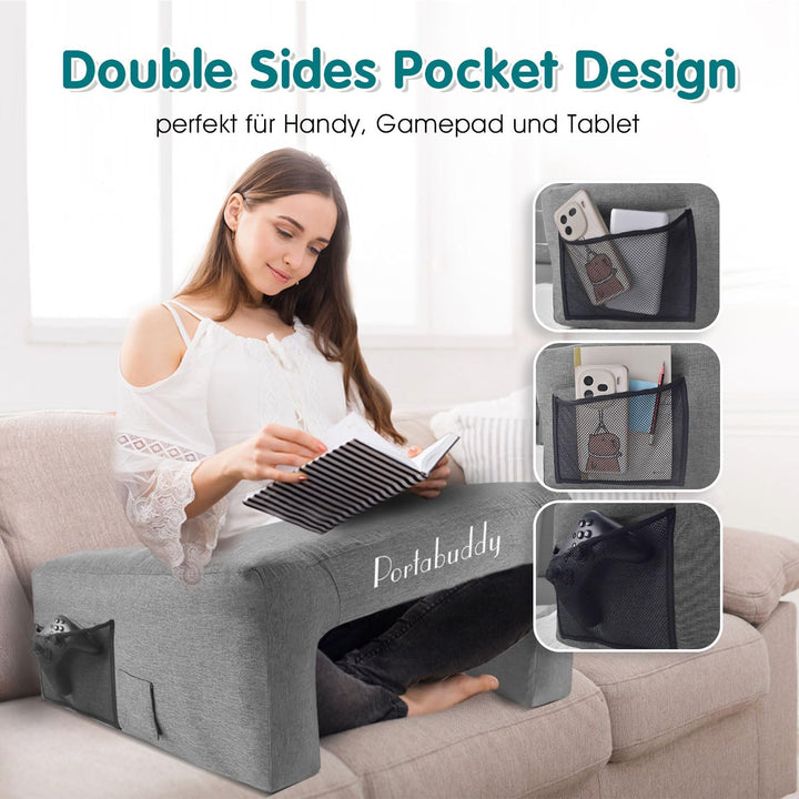 Aufblasbarer Gaming Lapdesk für Couch & Bett – für PS4/PS5/PS5 Slim/Xbox Gaming Laptoptisch mit Arma