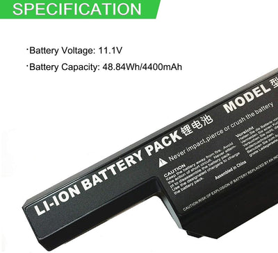 XITAIAN 11.1V 48.84Wh 4400mAh W540BAT-6 6-87-W540S-427 Ersatz Laptop Akku für CLEVO W540 W54EU W540E