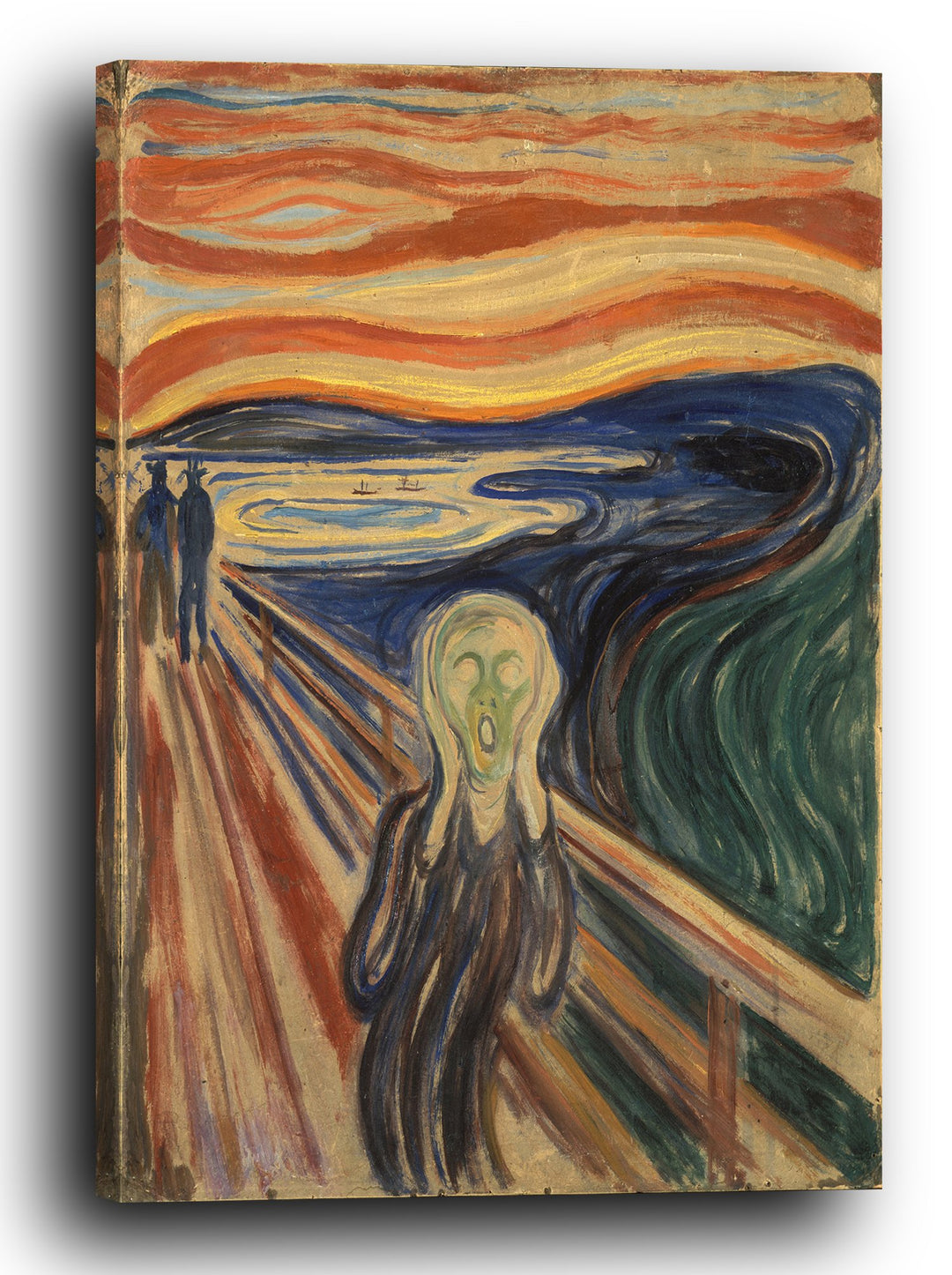Printed Paintings Leinwand (60x80cm): Edward Munch - Der Schrei (1910) 60x80 cm, 60x80 cm