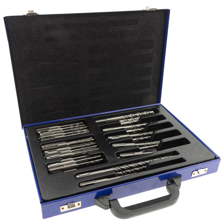 Toolchest SDS Steinbohrer Set 4-12 mm im Metallkoffer | Alle gängigen Grössen von 4 x 110 mm über 10