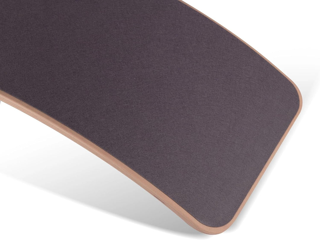 Wobbel Balanceboard transparent lackiert Mouse grau yogaboard