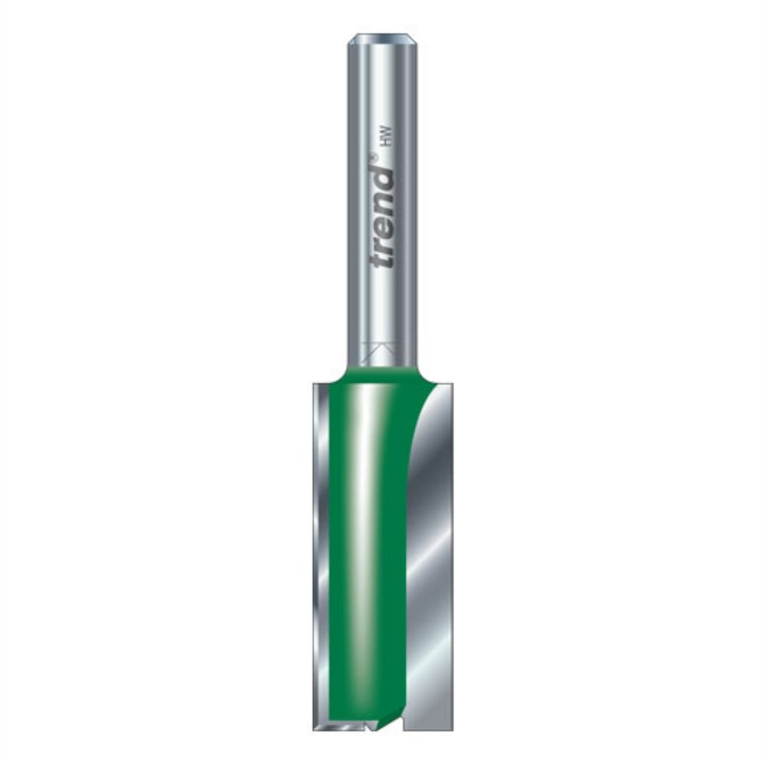 Trend CraftPro Zweischneidiger Fräser, 8 mm Schaft, 12 mm Schnittdurchmesser, 19 mm Schnittlänge, Ha