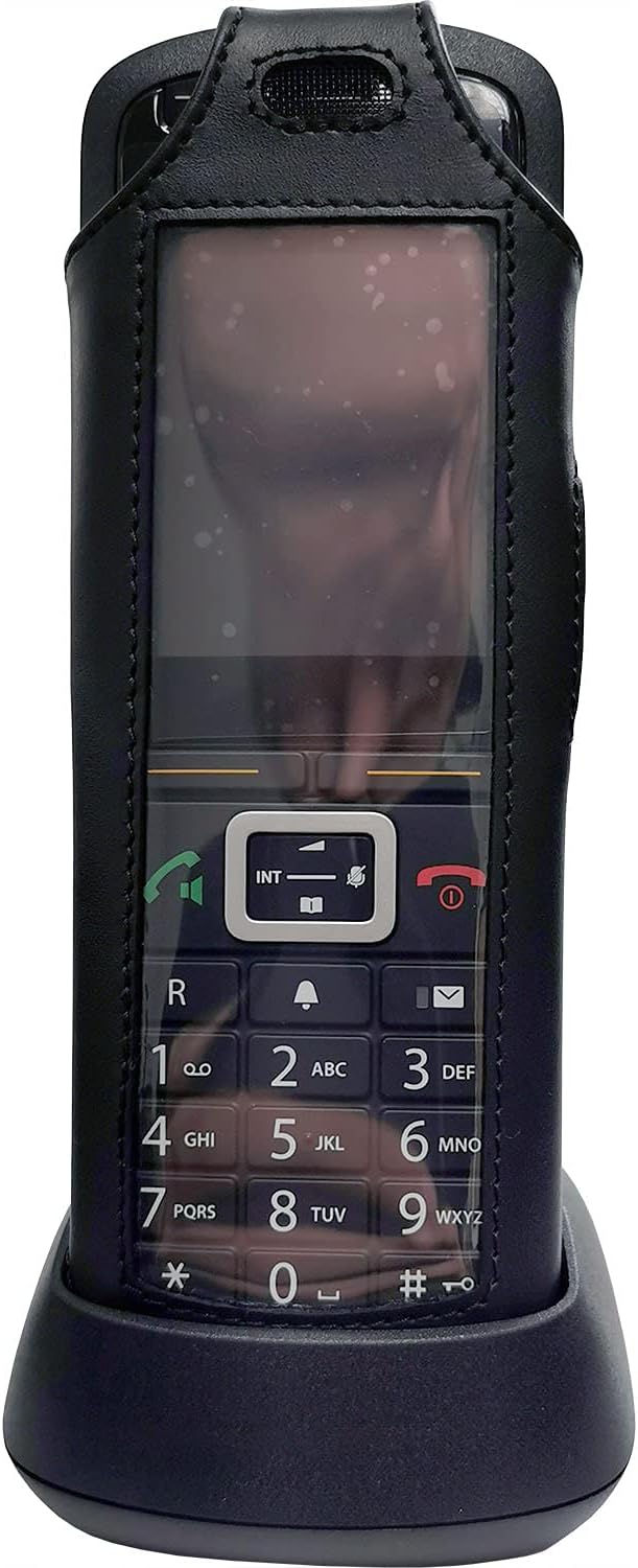Gigaset Ledertasche mit abnehmbarem Drehgürtelclip für das R700H und Unify Openscape R6