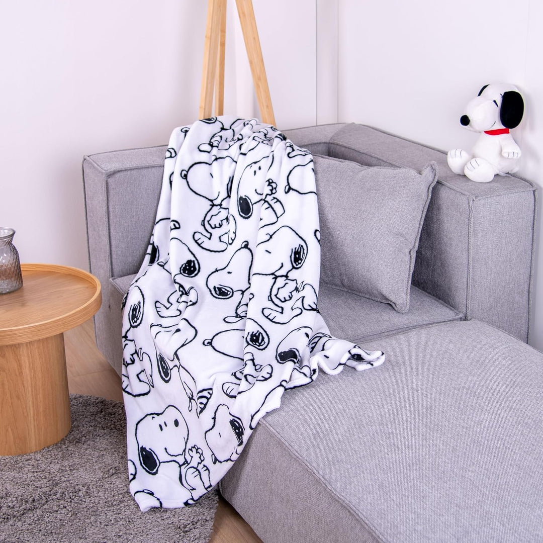 Herding Wellsoft-Decke Peanuts, 150 x 200 cm, Weiche Kuscheldecke, Polyester
