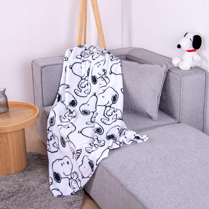 Herding Wellsoft-Decke Peanuts, 150 x 200 cm, Weiche Kuscheldecke, Polyester