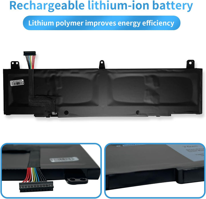 HUBEI TDW5P Laptop Batterie Ersatz für Dell Alienware 13 R3 ALW13C-D2718 ALW13CR-1738 ALW13CR-2508 A