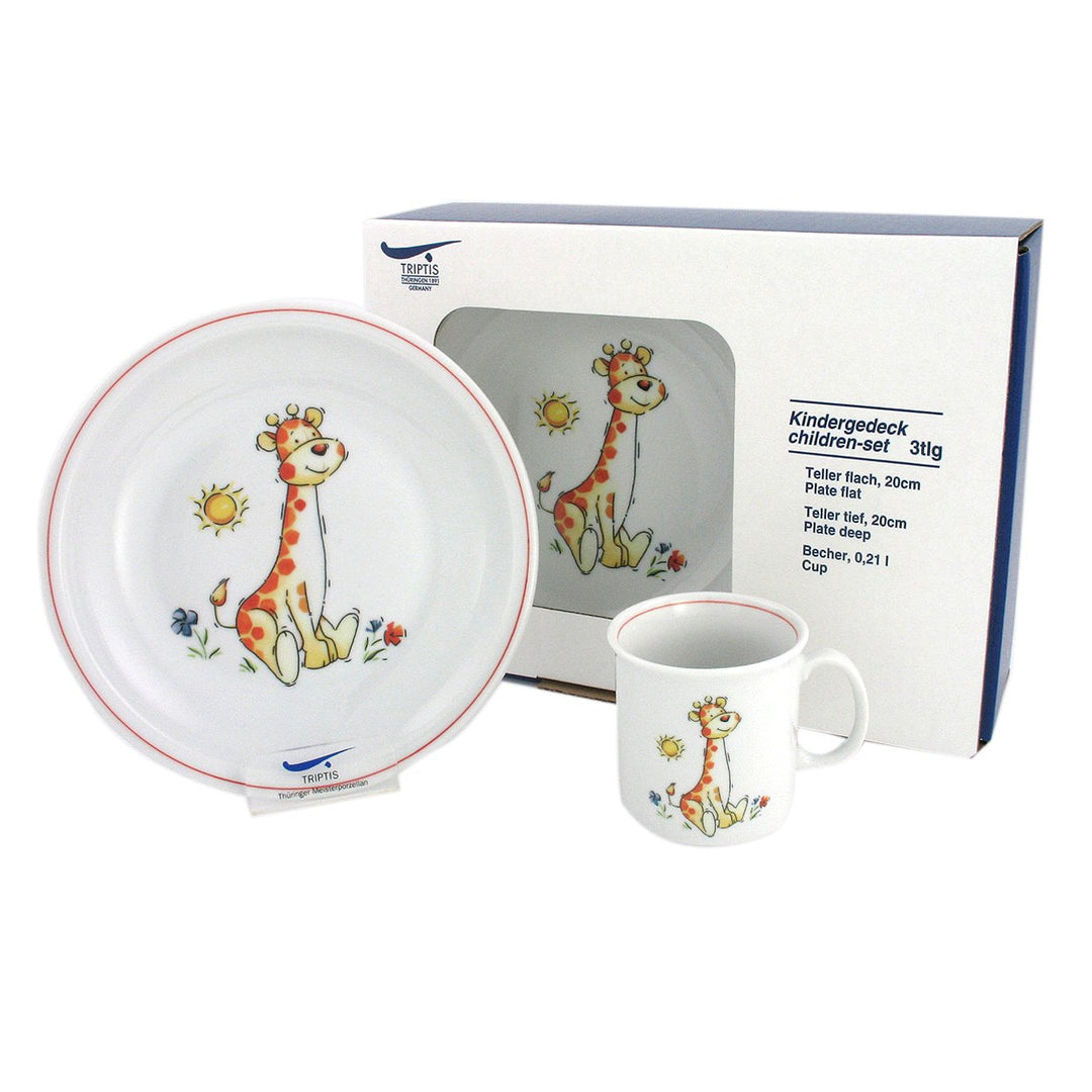 Eschenbach Porzellan 13604933330707 Kindergeschirr Giraffe Kindergedeck 3tlg. Porzellan, Dekor, 01 x