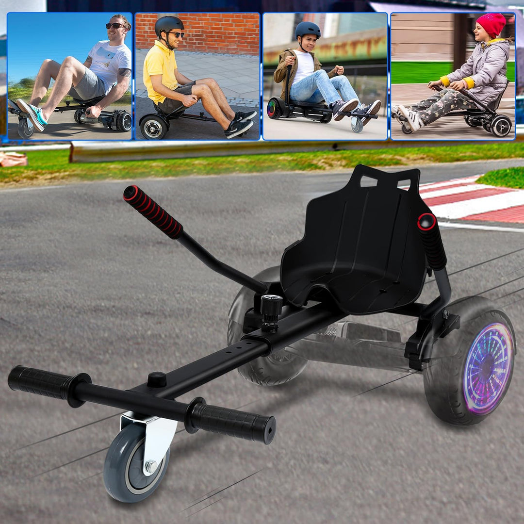 Herrselsam Hoverboard Sitz, Hoverboard mit Sitz verstellbarer,Sitzscooter Kompatibel Sitz für 6,5-10