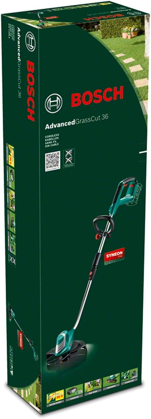 Bosch Home and Garden Akku Rasentrimmer AdvancedGrassCut 36 (ohne Akku, Fadenspule, Karton (36 V, 2,