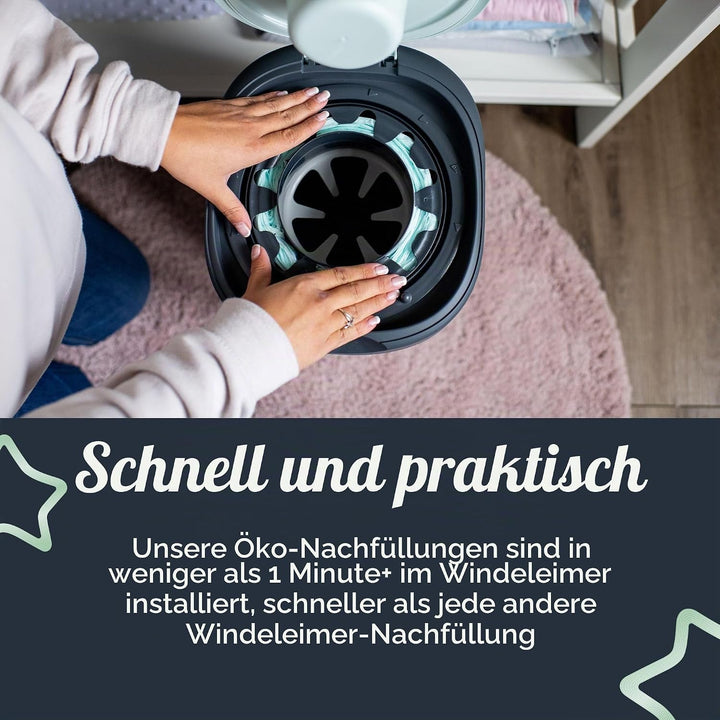 Tommee Tippee Nachfüllkassetten für Twist & Click Advanced Windelentsorgungssystem mit Nachhaltig Be