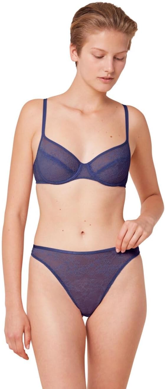 Triumph Damen Bright Spotlight W Bra, Halbtransparent, 70B Cool Water