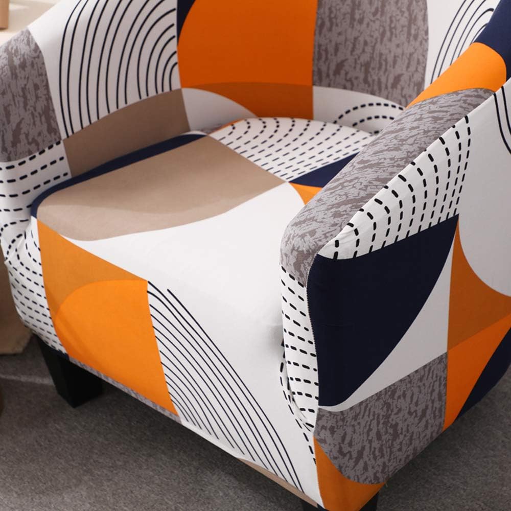 TOPCHANCES Sofabezug, Cabrio, Bedruckt, geometrisches Muster, für Sofa, Relax Club, Badewannensessel