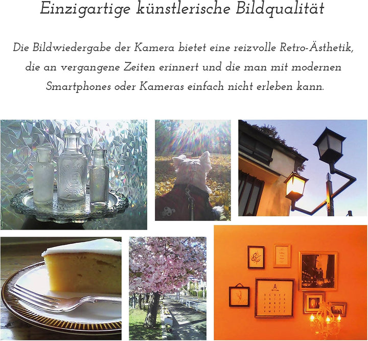 Kenko Mini Digital Toy Camera Pieni M Graublau, Foto- und Videoaufnahmen, kompatibel mit microSD-Kar