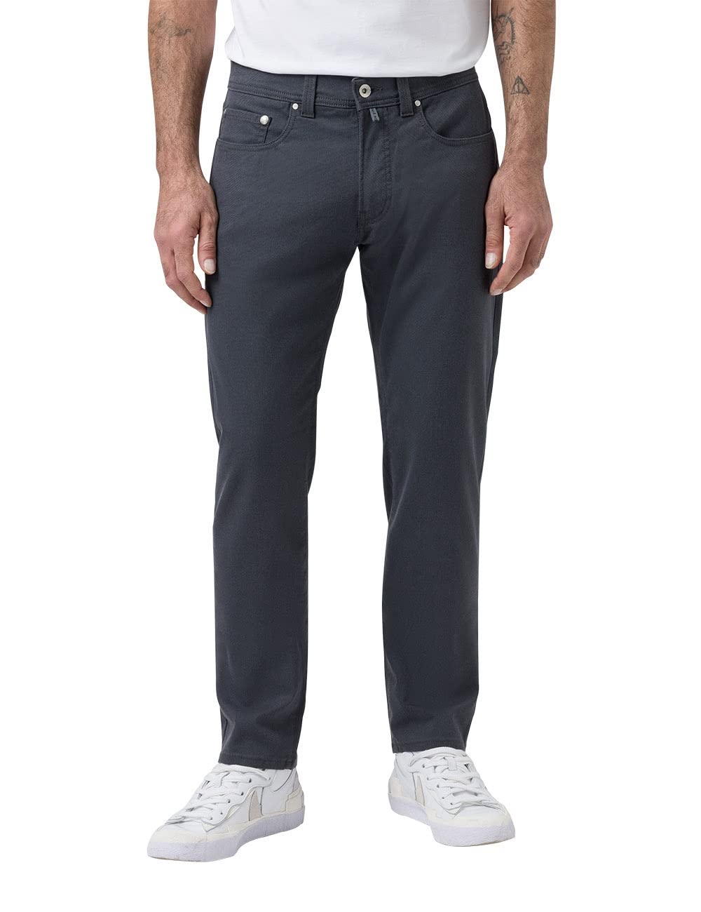 Pierre Cardin Herren Hose Lyon | Männer Jeans, Stoffhose | Tapered Fit 30W / 34L Magnet, 30W / 34L M