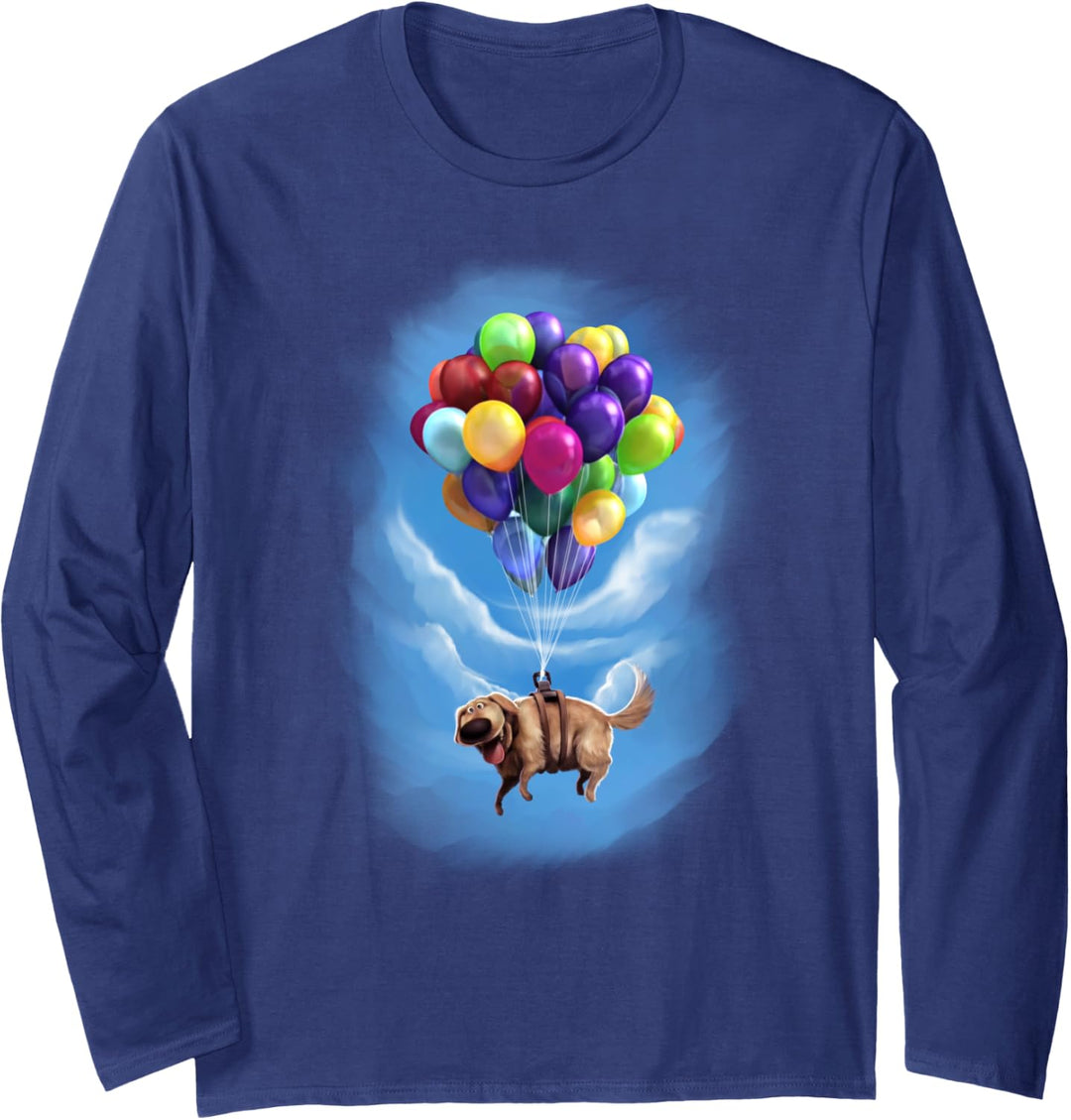 Disney Pixar Up Dug Floating Portrait Langarmshirt
