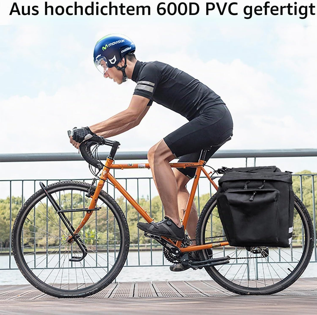 Packtaschen Fahrrad, Fahrradtasche Gepäckträger, Satteltaschen für Fahrrad Gepäckträger, Pannier Rac
