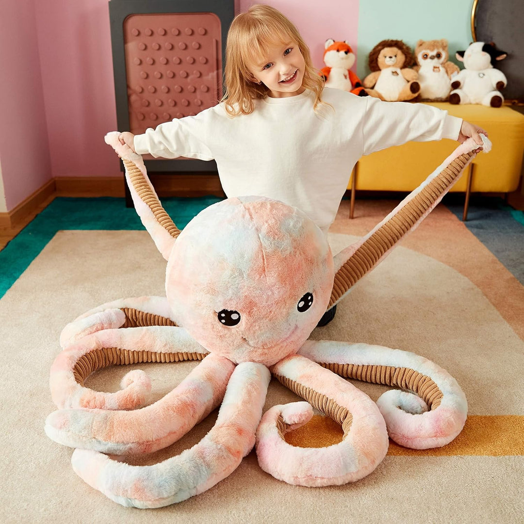 IKASA Gross Krake Octopus Stofftier Riesenkrake Plüschtiere für Kinder,75cm Gross Kuscheltier Plüsch