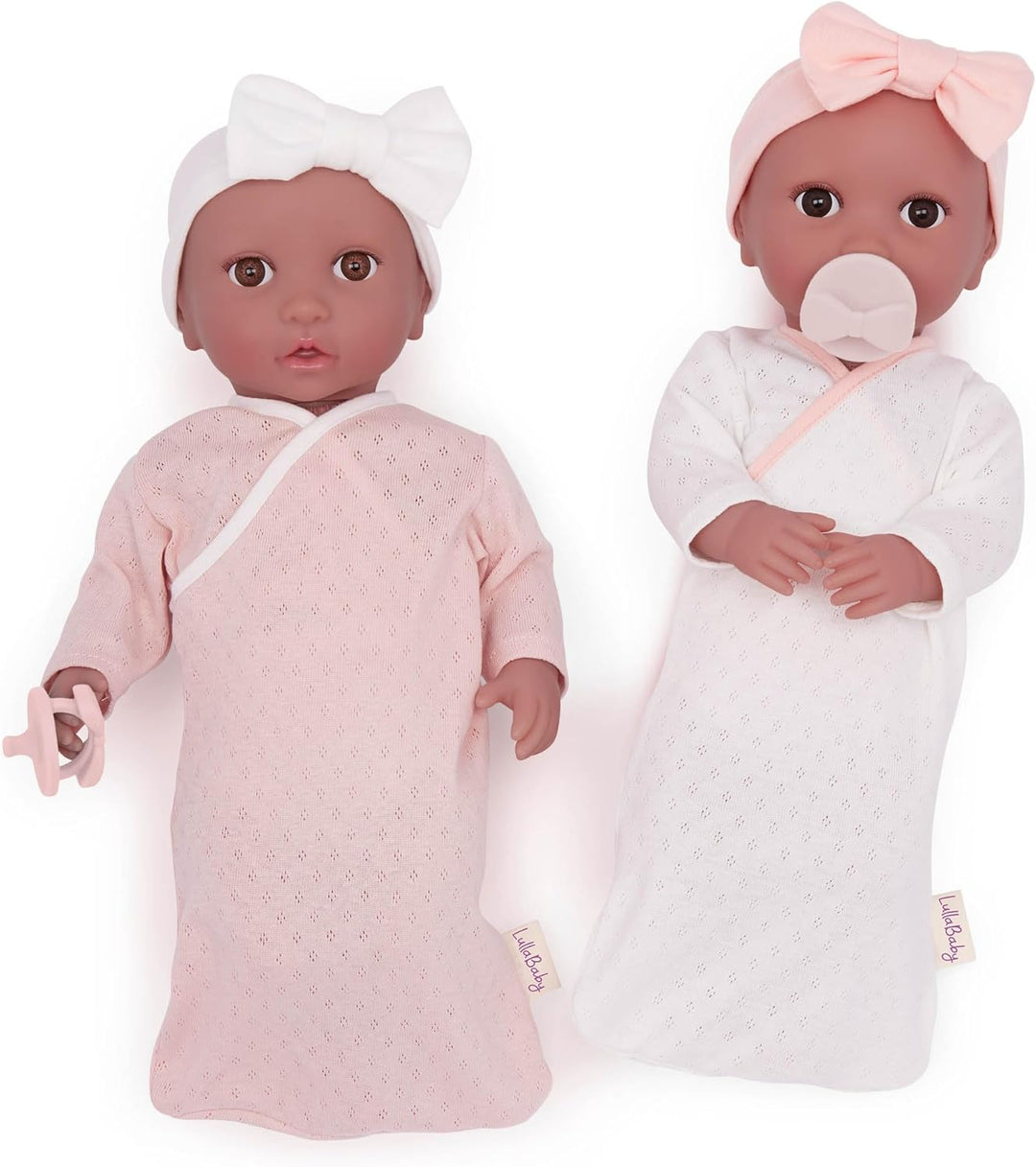 LullaBaby - Baby Puppe Schlafsäcke Outfit - 36 cm-Puppen-Kleidungsset - Blanket Sleepers - Schnuller
