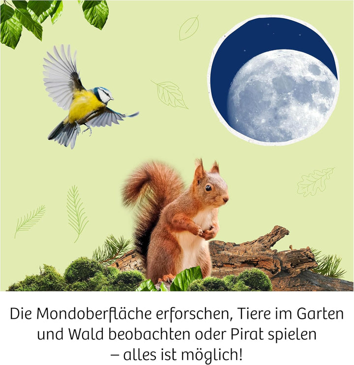 Kosmos 617080 Fernrohr, Entdecke die Welt um Dich herum, Linsenfernrohr mit 12-facher Vergrösserung,