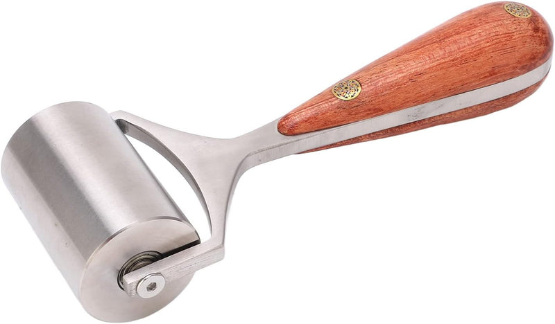Leder Andruckrolle Leder Roller Werkzeug Andrückwalze Handdruck Roller mit Holzgriff für Schweisswer