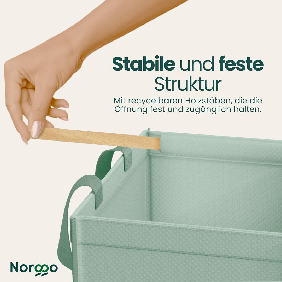 Norggo Set aus 3 Müllsäcken für Mülltrennung, 40L - Mülltrennsystem 3fach für Papier, Kunststoff und